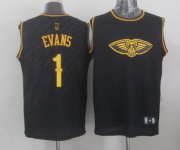 Wholesale Cheap New Orleans Pelicans #1 Tyreke Evans Revolution 30 Swingman 2014 Black With Gold Jersey