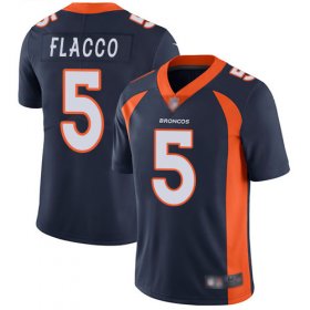 Wholesale Cheap Nike Broncos #5 Joe Flacco Navy Blue Alternate Men\'s Stitched NFL Vapor Untouchable Limited Jersey