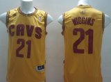 Wholesale Cheap Cleveland Cavaliers #21 Andrew Wiggins Yellow Swingman Jersey