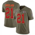 Wholesale Cheap Nike Chiefs #21 Bashaud Breeland Olive Men's Stitched NFL Limited 2017 Salute to Service Jersey