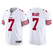 Wholesale Cheap Men's San Francisco 49ers #7 Charvarius Ward White Vapor Untouchable Limited Stitched Jersey