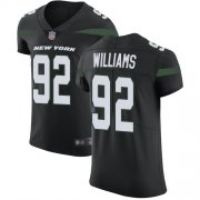 Wholesale Cheap Nike Jets #92 Leonard Williams Black Alternate Men's Stitched NFL Vapor Untouchable Elite Jersey
