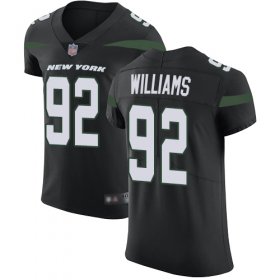 Wholesale Cheap Nike Jets #92 Leonard Williams Black Alternate Men\'s Stitched NFL Vapor Untouchable Elite Jersey