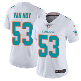 Wholesale Cheap Women\'s Miami Dolphins #53 Kyle Van Noy White Stitched Vapor Untouchable Limited Jersey