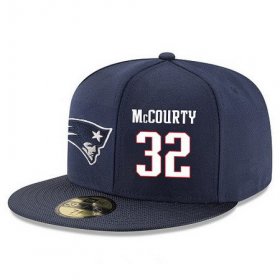 Wholesale Cheap New England Patriots #32 Devin McCourty Snapback Cap NFL Player Navy Blue with White Number Stitched Hat