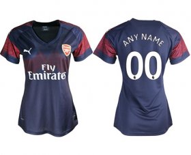 Wholesale Cheap Women\'s Arsenal Personalized Away Soccer Club Jersey