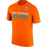 Wholesale Cheap Men's Miami Dolphins Nike Practice Legend Performance T-Shirt Orange