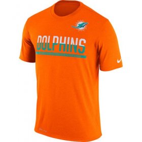 Wholesale Cheap Men\'s Miami Dolphins Nike Practice Legend Performance T-Shirt Orange