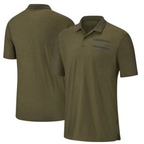 Wholesale Cheap Green Bay Packers Nike Salute to Service Sideline Polo Olive
