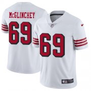 Wholesale Cheap Nike 49ers #69 Mike McGlinchey White Rush Youth Stitched NFL Vapor Untouchable Limited Jersey