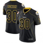Wholesale Cheap Nike Steelers #30 James Conner Lights Out Black Men's Stitched NFL Limited Rush Jersey