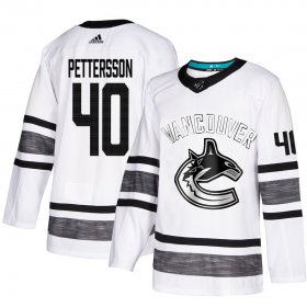 Wholesale Cheap Adidas Canucks #40 Elias Pettersson White Authentic 2019 All-Star Youth Stitched NHL Jersey