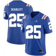 Wholesale Cheap Florida Gators 25 Jordan Scarlett Blue Throwback College Football Jersey