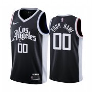 Wholesale Cheap Men's Nike Clippers Custom Personalized Swingman Black NBA 2020-21 City Edition Jersey