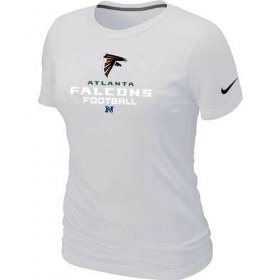 Wholesale Cheap Women\'s Nike Atlanta Falcons Critical Victory NFL T-Shirt White
