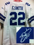 Wholesale Cheap Nike Cowboys #22 Emmitt Smith White Men's Stitched NFL Elite Autographed Jersey
