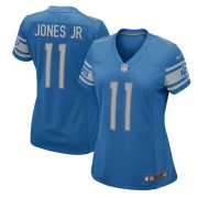 Wholesale Cheap Nike Lions #11 Marvin Jones Jr Light Blue Team Color Women's Stitched NFL Elite Jersey