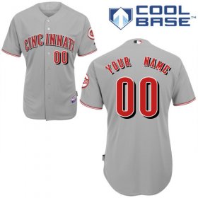 Wholesale Cheap Reds Personalized Authentic Grey MLB Jersey (S-3XL)