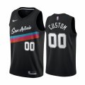 Wholesale Cheap Men's Nike Spurs Personalized Black NBA Swingman 2020-21 City Edition Jersey