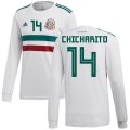 Wholesale Cheap Mexico #14 Chicharito Away Long Sleeves Soccer Country Jersey
