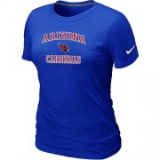 Wholesale Cheap Women's Nike Arizona Cardinals Heart & Soul NFL T-Shirt Blue