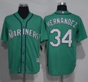 Wholesale Cheap Mariners #34 Felix Hernandez Green New Cool Base Stitched MLB Jersey