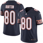Wholesale Cheap Nike Bears #80 Trey Burton Navy Blue Team Color Men's Stitched NFL Vapor Untouchable Limited Jersey