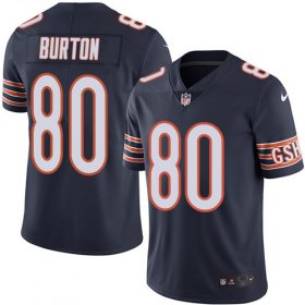 Wholesale Cheap Nike Bears #80 Trey Burton Navy Blue Team Color Men\'s Stitched NFL Vapor Untouchable Limited Jersey