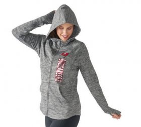 Wholesale Cheap Women\'s NFL Tampa Bay Buccaneers G-III 4Her by Carl Banks Recovery Full-Zip Hoodie Heathered Gray