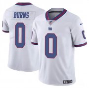 Cheap Men's New York Giants #0 Brian Burns White Limited Football Stitched Jersey