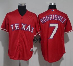Wholesale Cheap Rangers #7 Ivan Rodriguez Red New Cool Base Stitched MLB Jersey