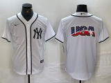 Cheap Mens New York Yankees Blank White Cool Base Stitched Jersey
