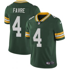 Wholesale Cheap Nike Packers #4 Brett Favre Green Team Color Men\'s Stitched NFL Vapor Untouchable Limited Jersey