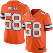 Wholesale Cheap Nike Broncos #58 Von Miller Orange Men's Stitched NFL Limited Rush Jersey