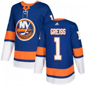 Wholesale Cheap Adidas Islanders #1 Thomas Greiss Royal Blue Home Authentic Stitched NHL Jersey