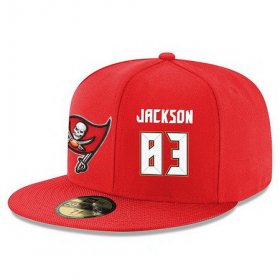 Wholesale Cheap Tampa Bay Buccaneers #83 Vincent Jackson Snapback Cap NFL Player Red with White Number Stitched Hat