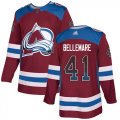 Wholesale Cheap Adidas Avalanche #41 Pierre-Edouard Bellemare Burgundy Home Authentic Drift Fashion Stitched NHL Jersey