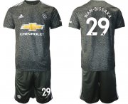 Wholesale Cheap Men 2020-2021 club Manchester United away 29 black Soccer Jerseys