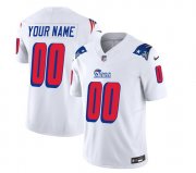 Wholesale Cheap Men's New England Patriots Active Player Custom White 2023 F.U.S.E. Throwback Limited Football Stitched Jersey