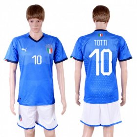 Wholesale Cheap Italy #10 Totti Home Soccer Country Jersey