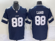 Wholesale Cheap Men's Dallas Cowboys #88 CeeDee Lamb Navy Blue 2023 FUSE Vapor Untouchable Limited Stitched Jersey