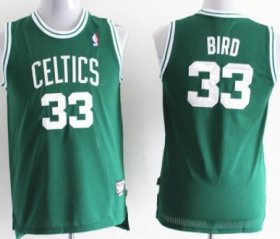 Cheap Boston Celtics #33 Larry Bird Green Swingman Throwback Kids Jersey