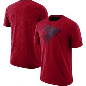 Wholesale Cheap Men\'s Atlanta Falcons Nike Red Sideline Cotton Slub Performance T-Shirt