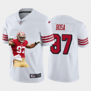 Cheap San Francisco 49ers #97 Nick Bosa Nike Team Hero Rush Vapor Limited NFL Jersey White