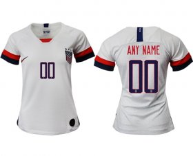 Wholesale Cheap Women\'s USA Personalized Home Soccer Country Jersey