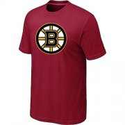 Wholesale Cheap Boston Bruins Big & Tall Logo Red NHL T-Shirt