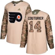 Wholesale Cheap Adidas Flyers #14 Sean Couturier Camo Authentic 2017 Veterans Day Stitched Youth NHL Jersey