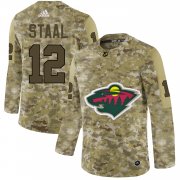 Wholesale Cheap Adidas Wild #12 Eric Staal Camo Authentic Stitched NHL Jersey