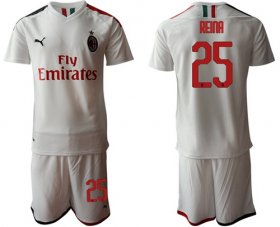 Wholesale Cheap AC Milan #25 Reina Away Soccer Club Jersey