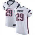 Wholesale Cheap Nike Patriots #29 Duke Dawson White Men's Stitched NFL Vapor Untouchable Elite Jersey